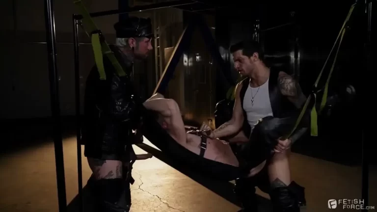 Johnny Ford in Raw Leather Inferno: Ty, Johnny & Ryan’s Uncut Threesome Fetish