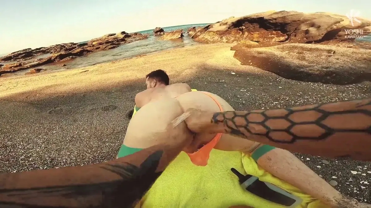 Double Fisting Unleashed: Ultimate Fist & Piss Domination Beach Scene!